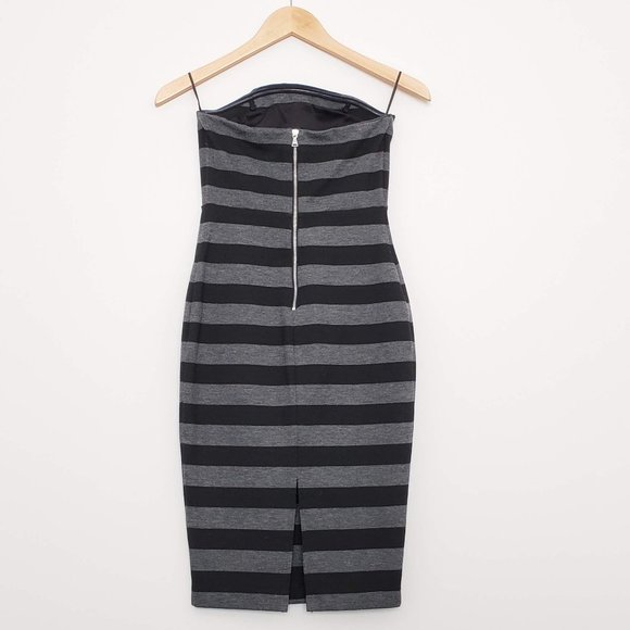 Express Women's Striped Stretch Knit Tube Dress - Picture 4 of 6